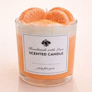 Handmade Scented Candle - Orange and Cream